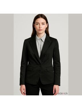 Express Black Double-Breasted Look Tailored Blazer NWOT